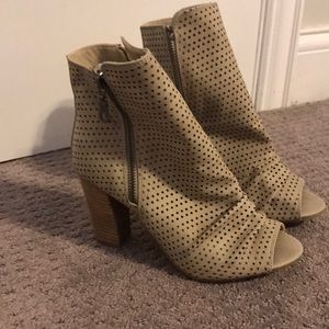 NEW!! Peep Toe Ankle Booties